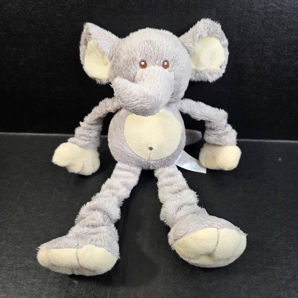 Spark Create Imagine Plush Elephant Long Stretchy Arms Legs Stuffed Animal 11"